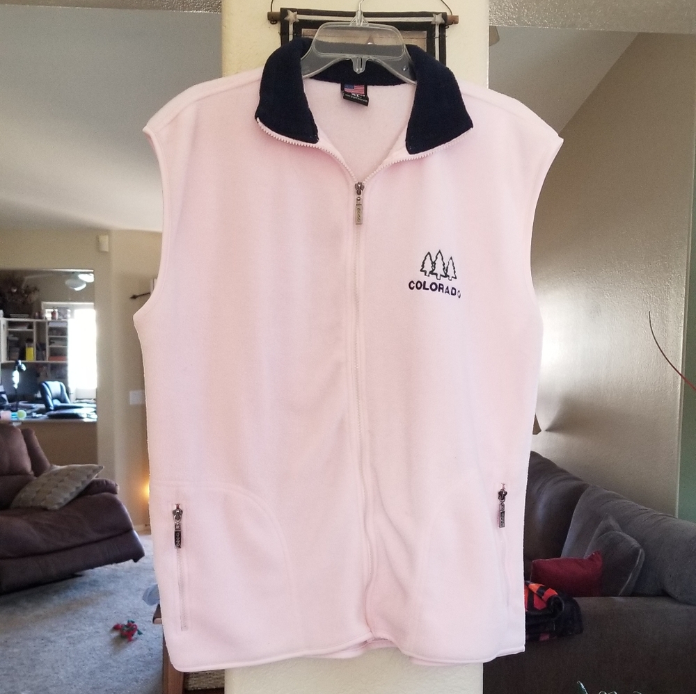 Pink vest jacket